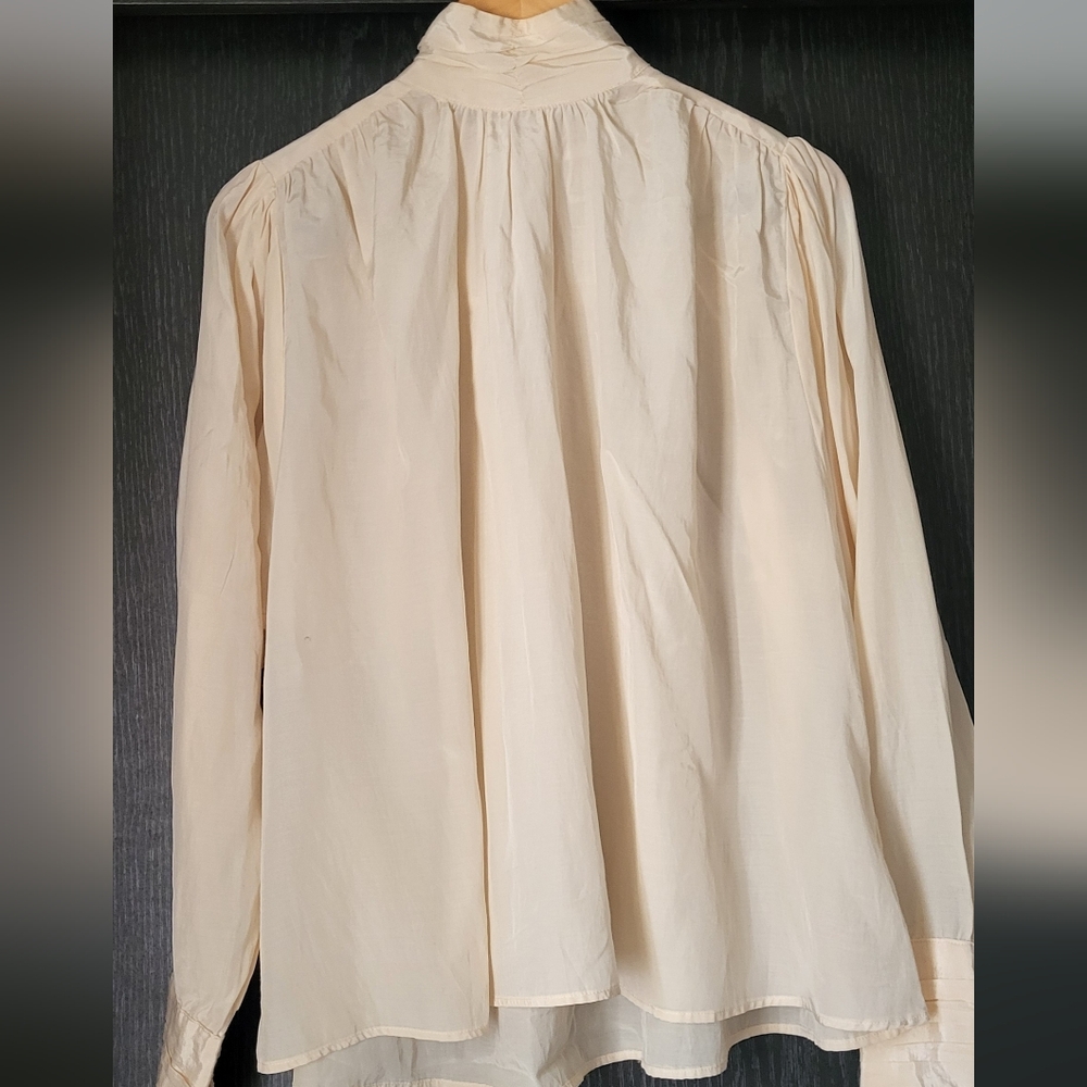 H&M Elegant Cream Women's  Oversize Turtleneck Top